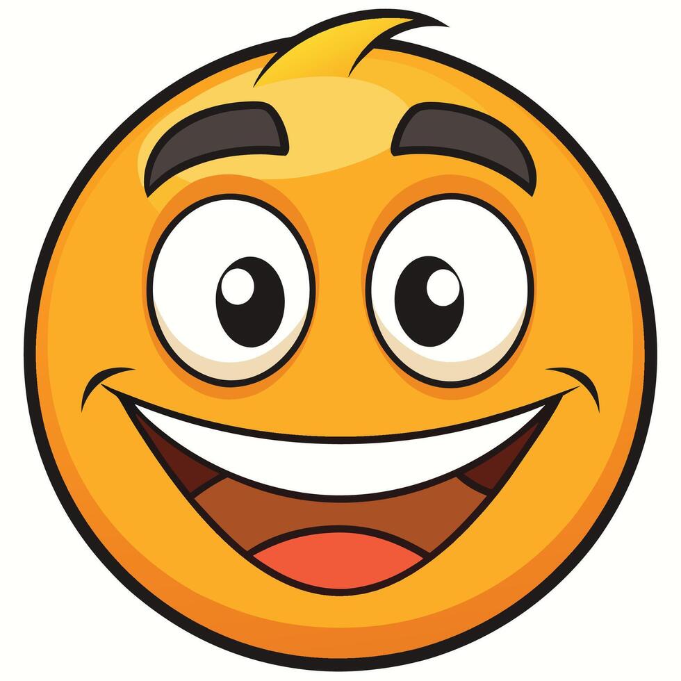 a cartoon smiley white background vector