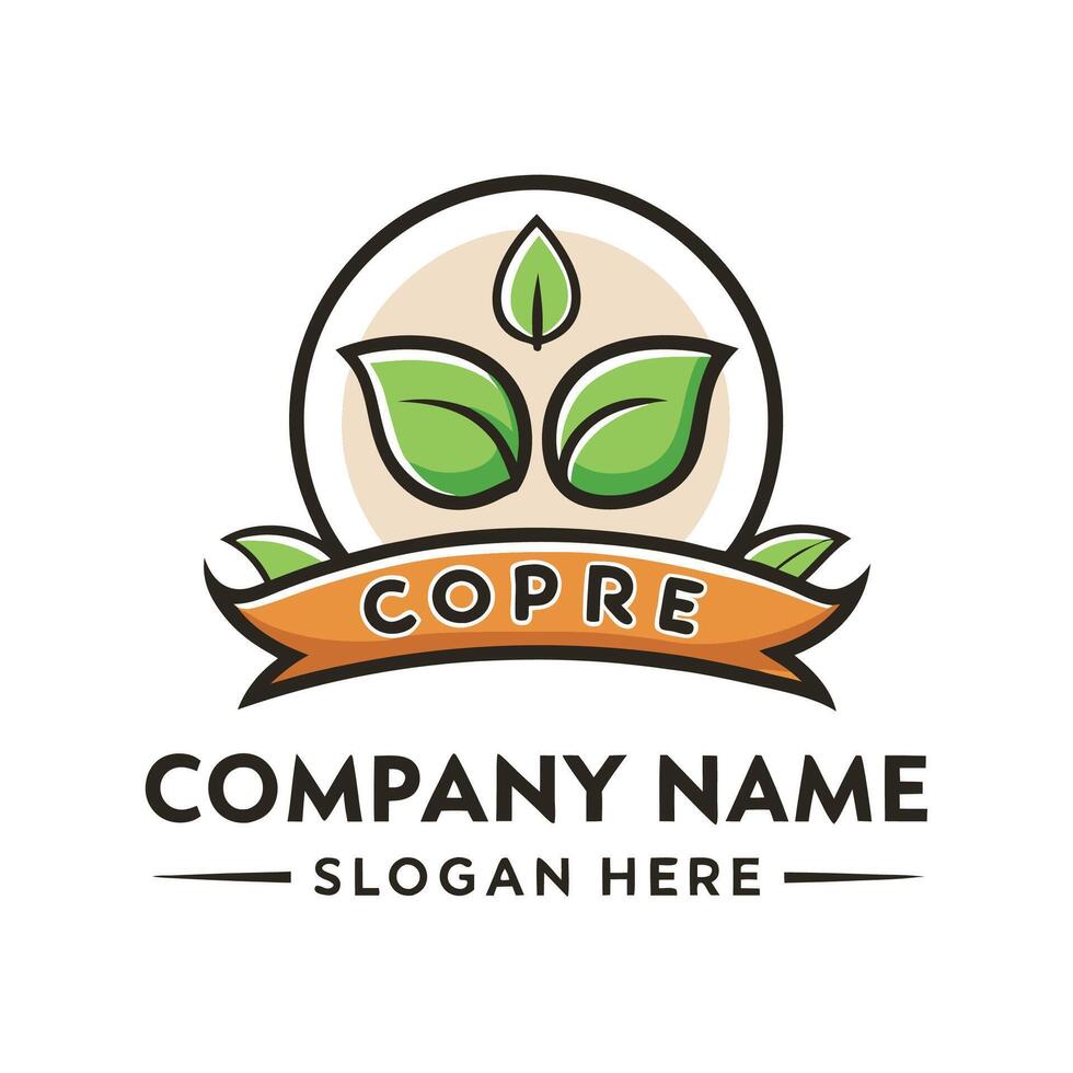 a logo for a company that is called coppe white background vector