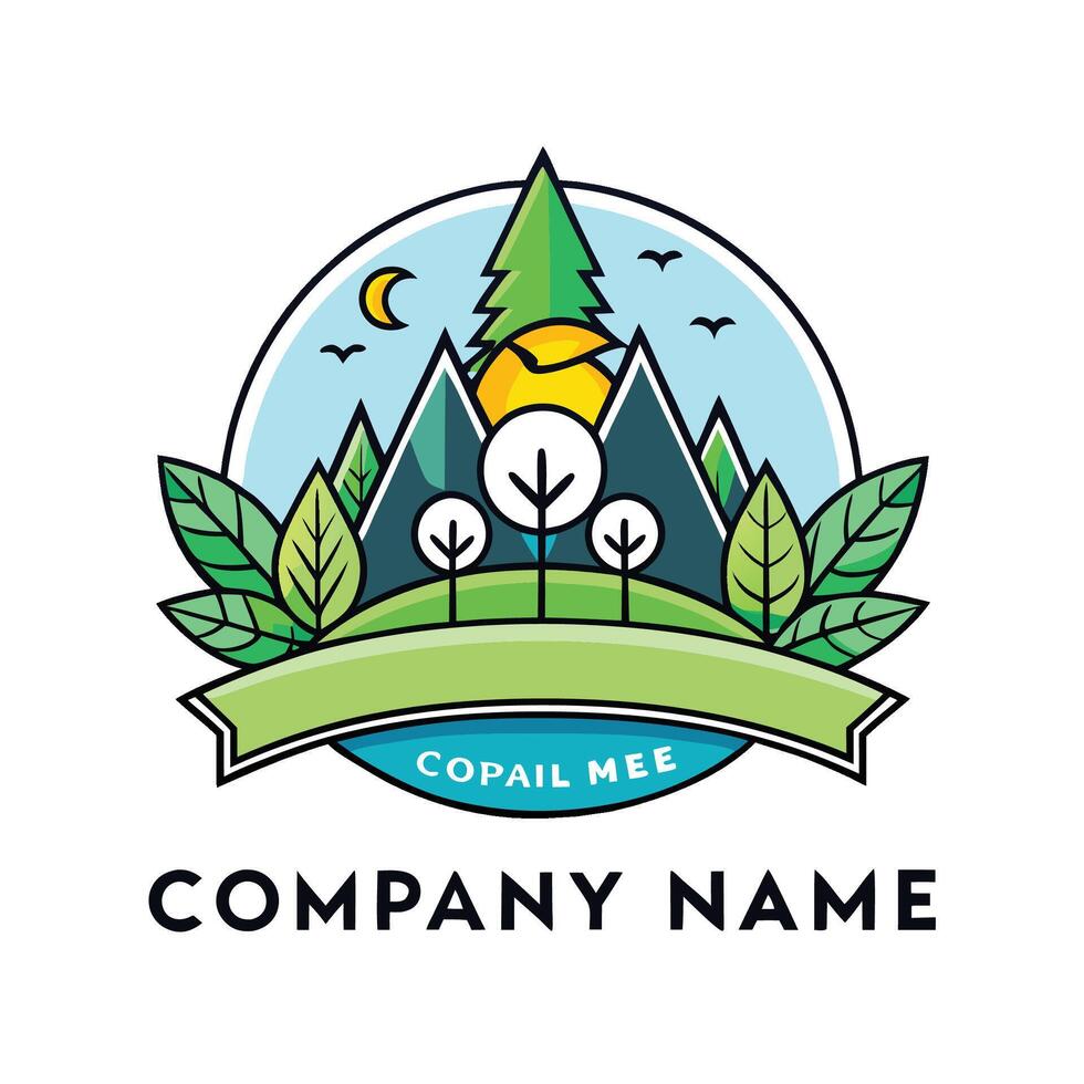 a logo for a company that is called coop tree white background vector