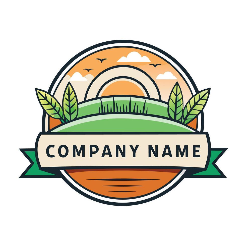 a logo called company name white background vector