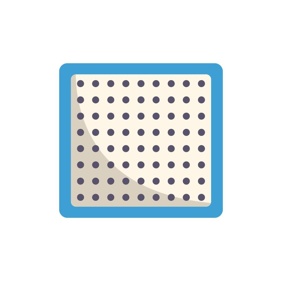 A square with polka dots on it vector