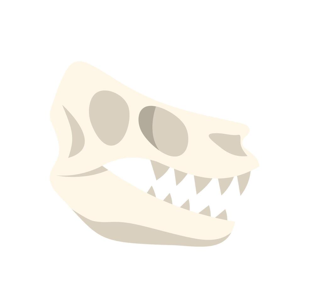 A skull with teeth on a white background vector