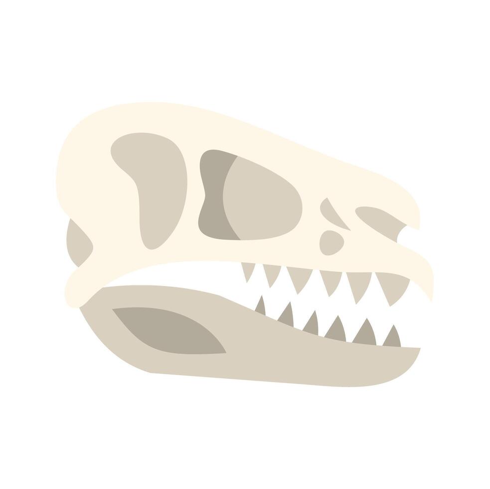 A skull with teeth on a white background vector