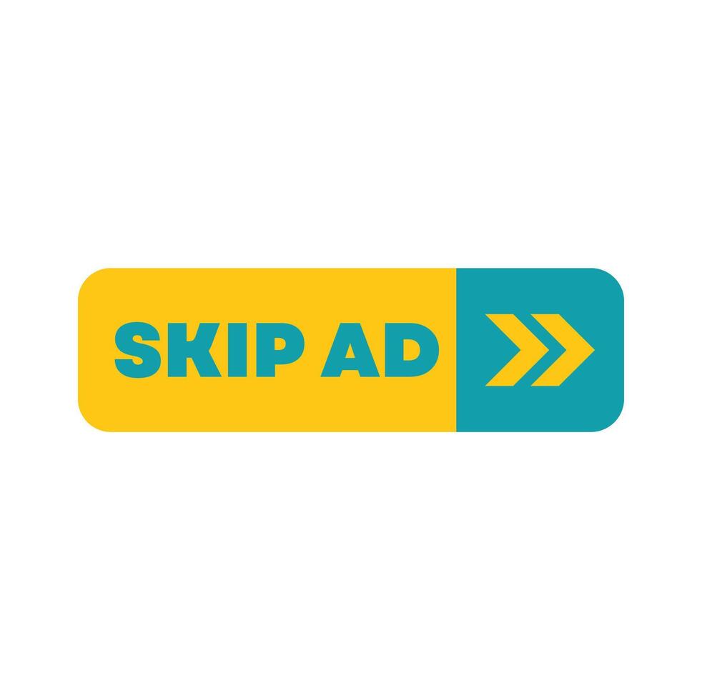 Skip ad logo vector