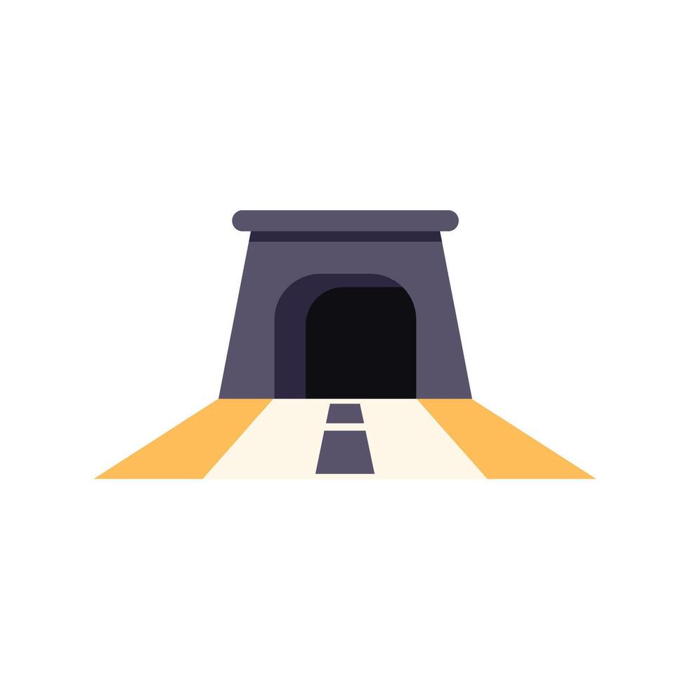 Tunnel icon illustration isolated on white background vector