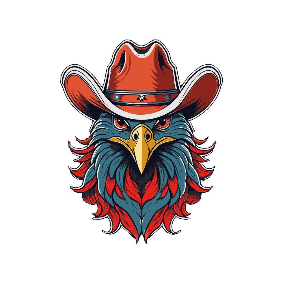 Phoenix with Cowboy Hat vector