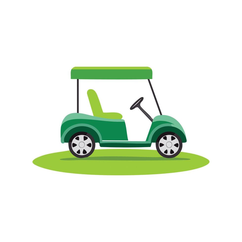 Illustration logo Golf Cart vector