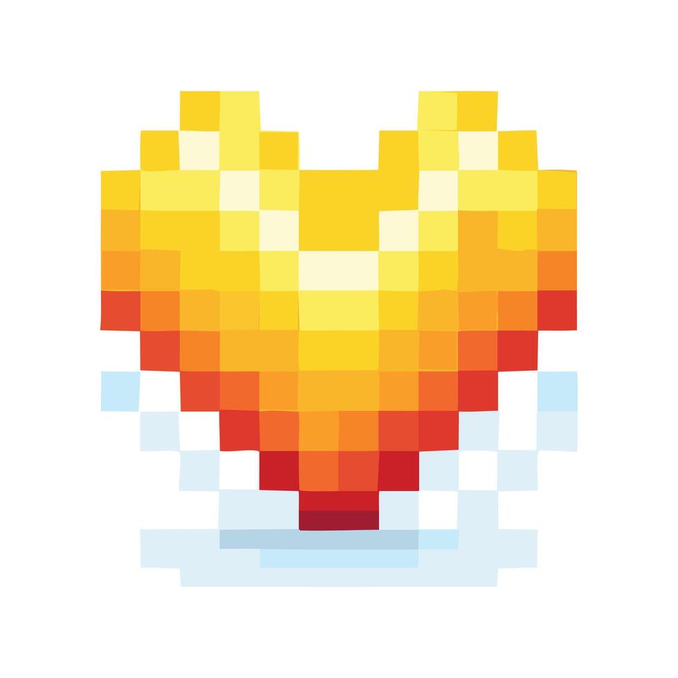 Logo Pixel Heart vector