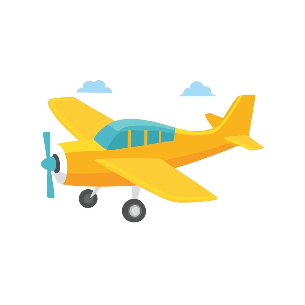 Illustration Small aircraft vector