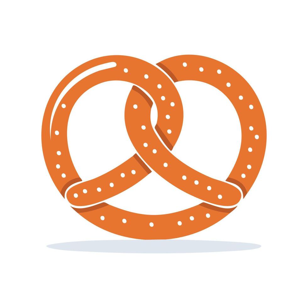 Soft pretzel twisted vector
