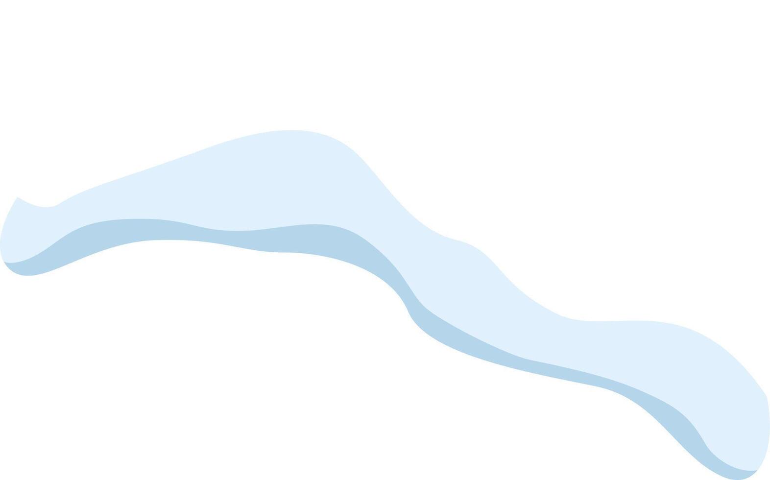 Light blue wavy shapes create an abstract background, flowing gracefully across a bright white backdrop, offering a versatile design element for various creative projects vector