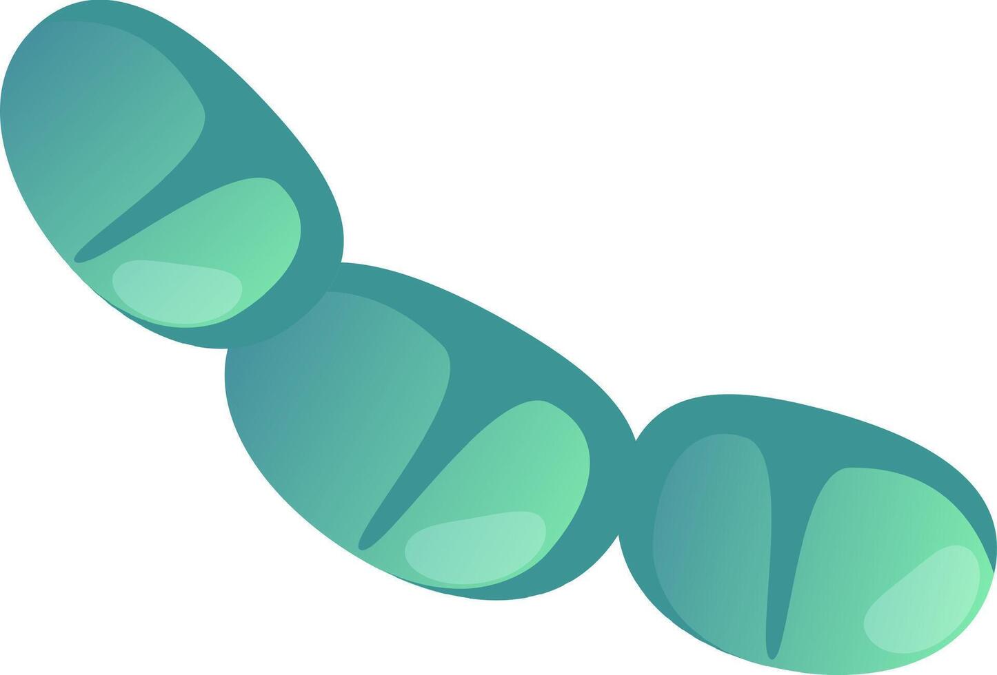 Chains of Streptococcus pneumoniae bacteria, significant pathogens causing pneumonia, meningitis, and other respiratory infections, highlighting their impact on health vector