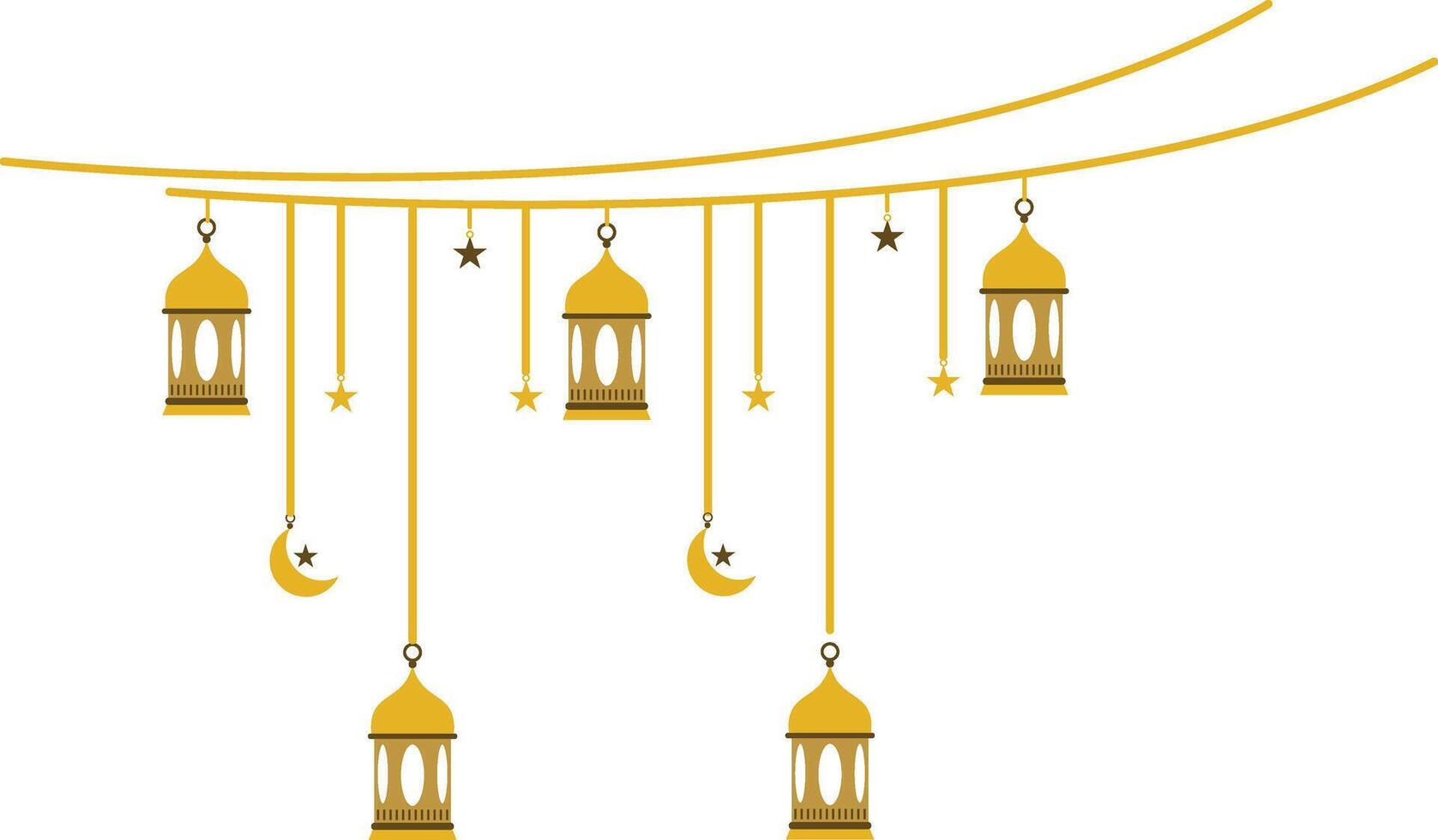 Arabic Ramadan Hanging Lantern vector