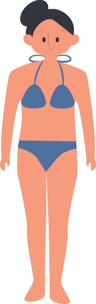 Summer Beach People Illustration. vector