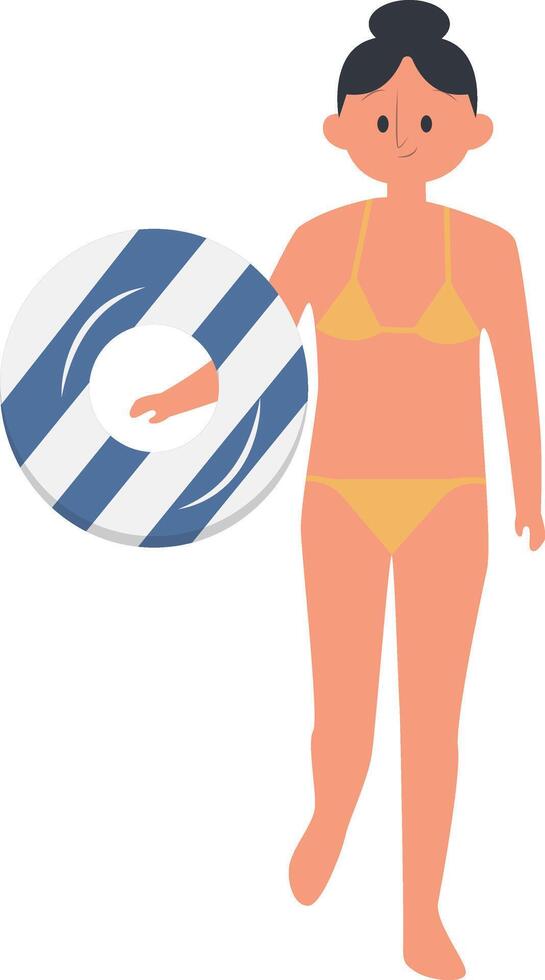 Summer Beach People. vector