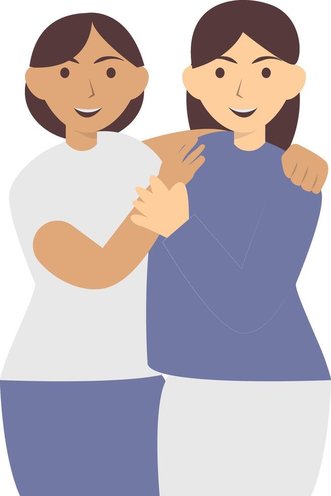 Friendship Cartoon Character vector