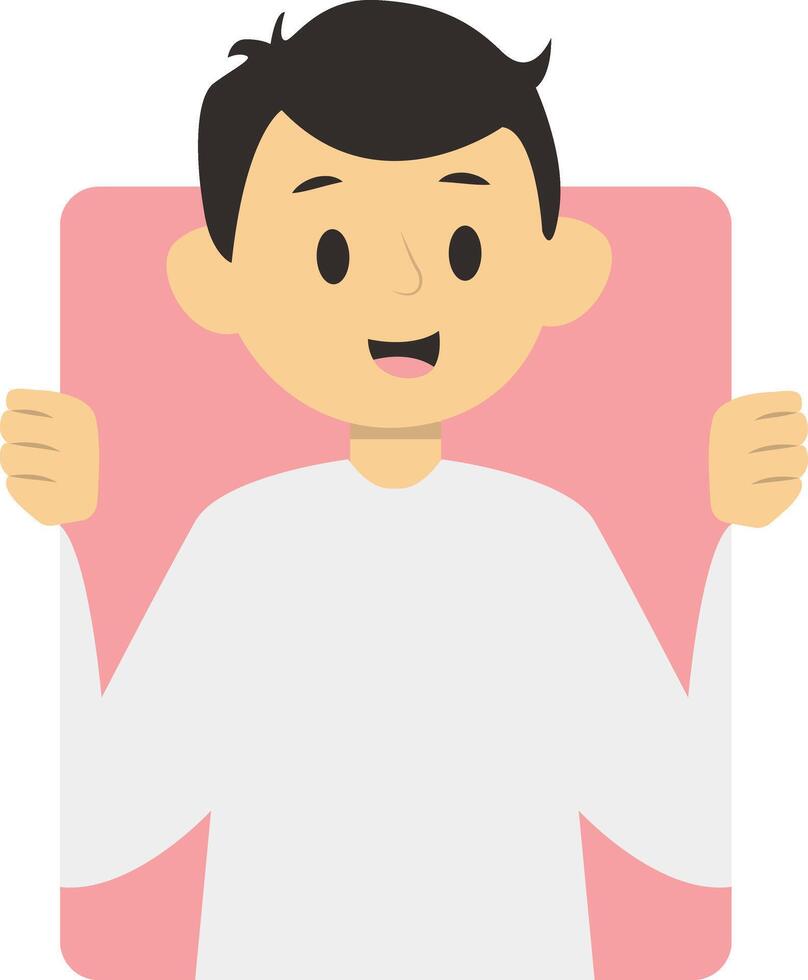 Peeping Person Character in Cartoon Desgin vector