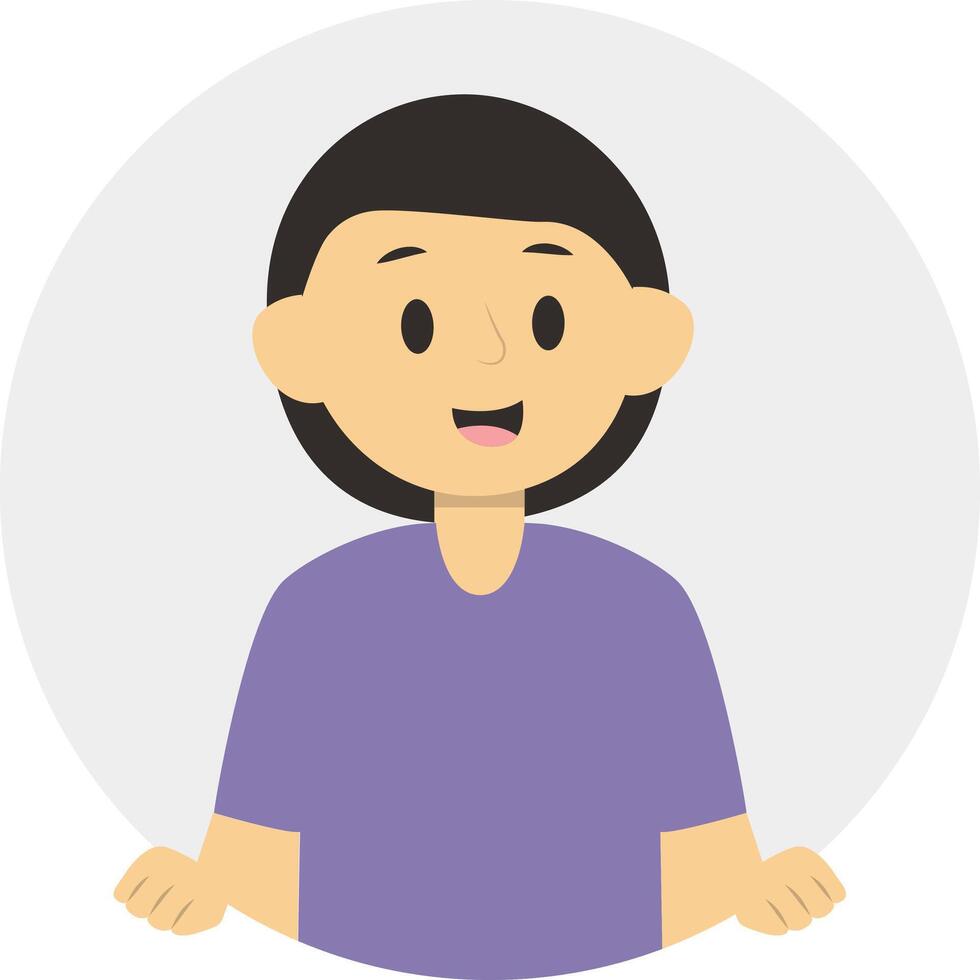 Peeping Person Character. vector