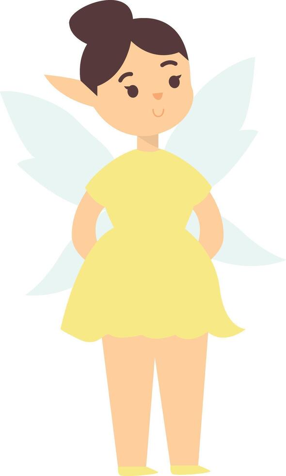 Cute Fairy Illustration in Cartoon Design vector