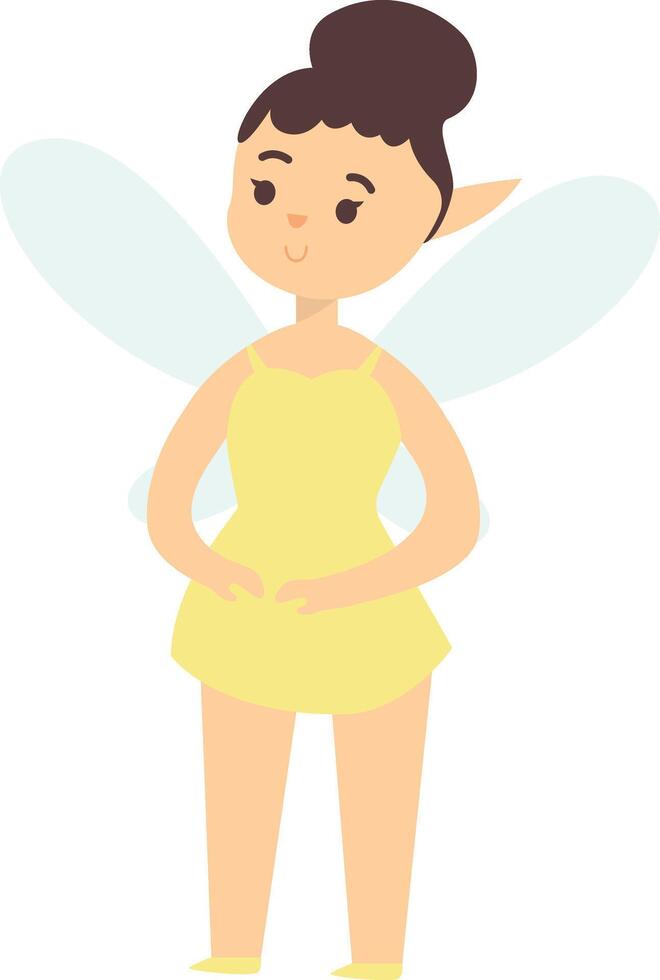 Cute Fairy Illustration in Flat Design. vector