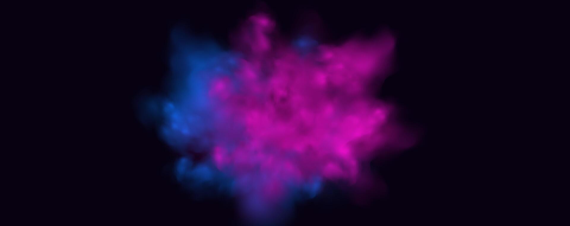 Occult forces pulse in the pink cigarette vapor. vector