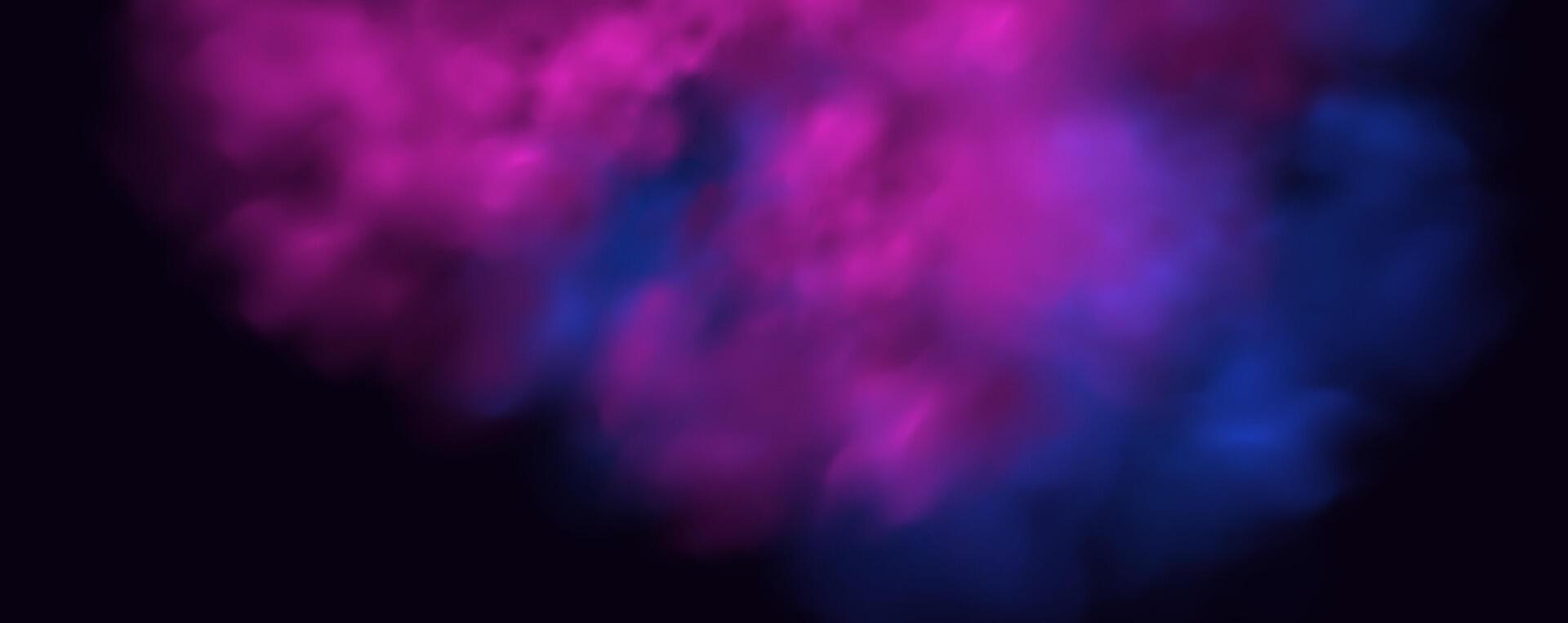 The magic of tobacco smoke lingers in the fog. vector