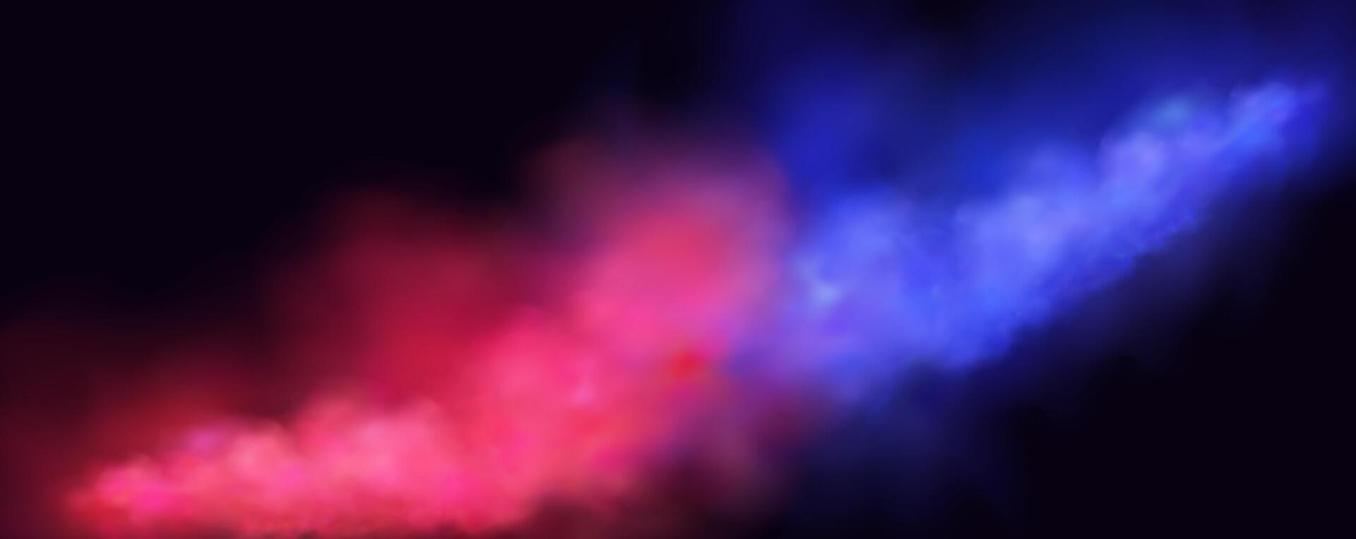 Pink fog embraces the room with mystery vector