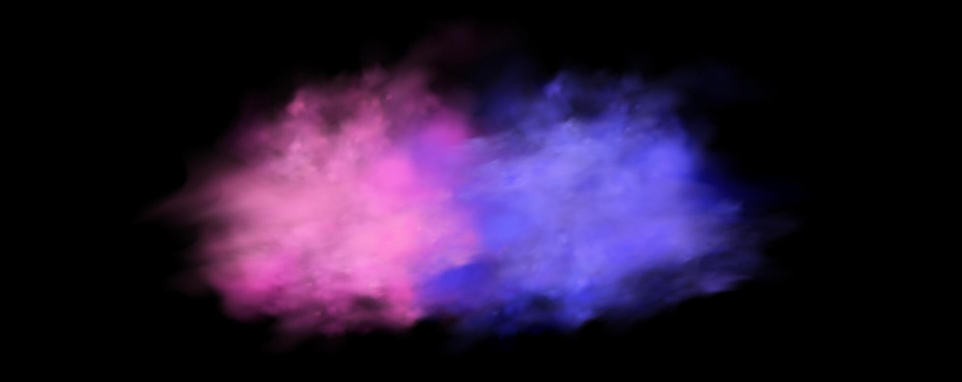 A magical aura surrounds the cigarette smoke. vector