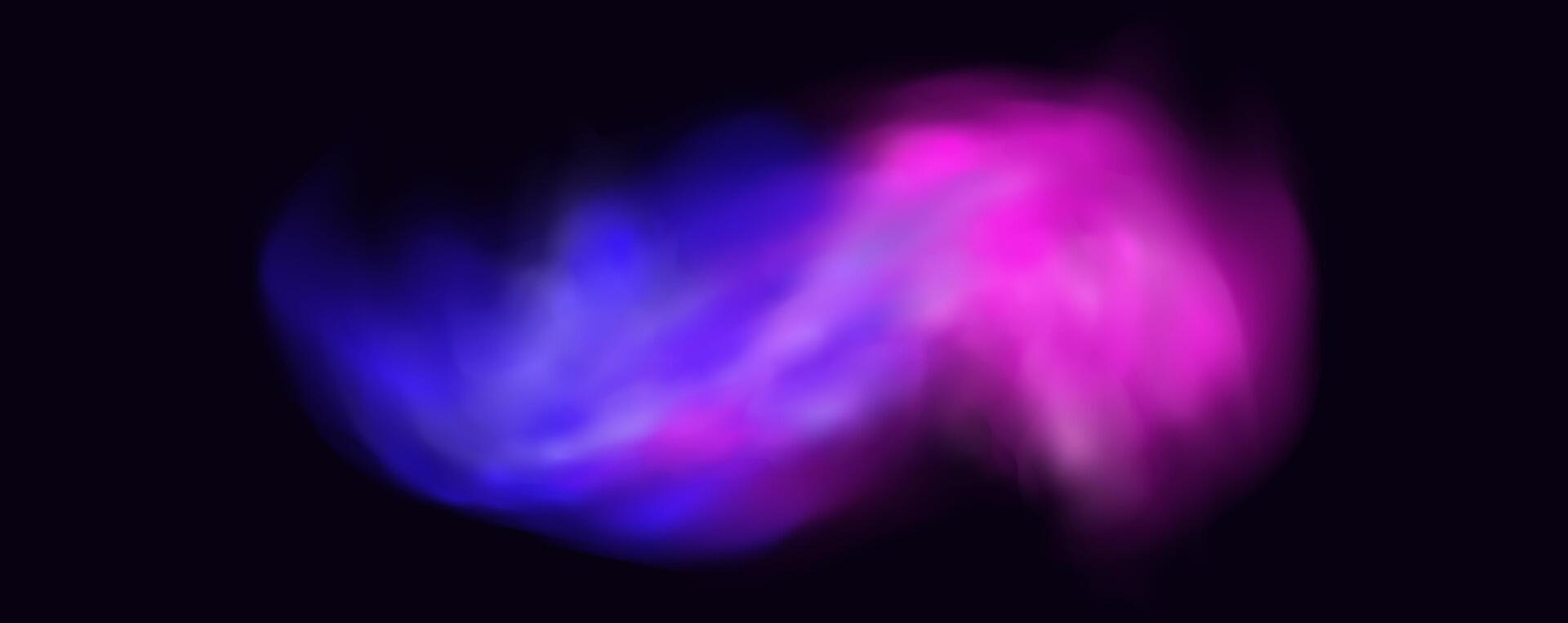 The fog of magic dances with cigarette smoke. vector