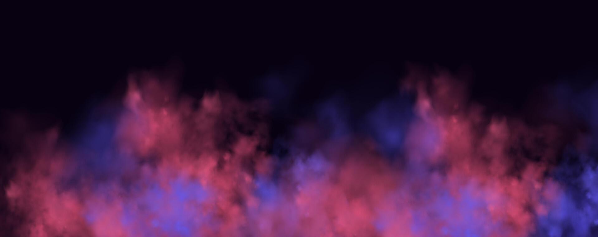 abstract blue and purple smoke on a black background vector