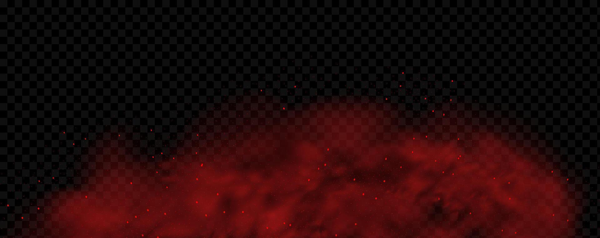 A red explosion on a black background vector