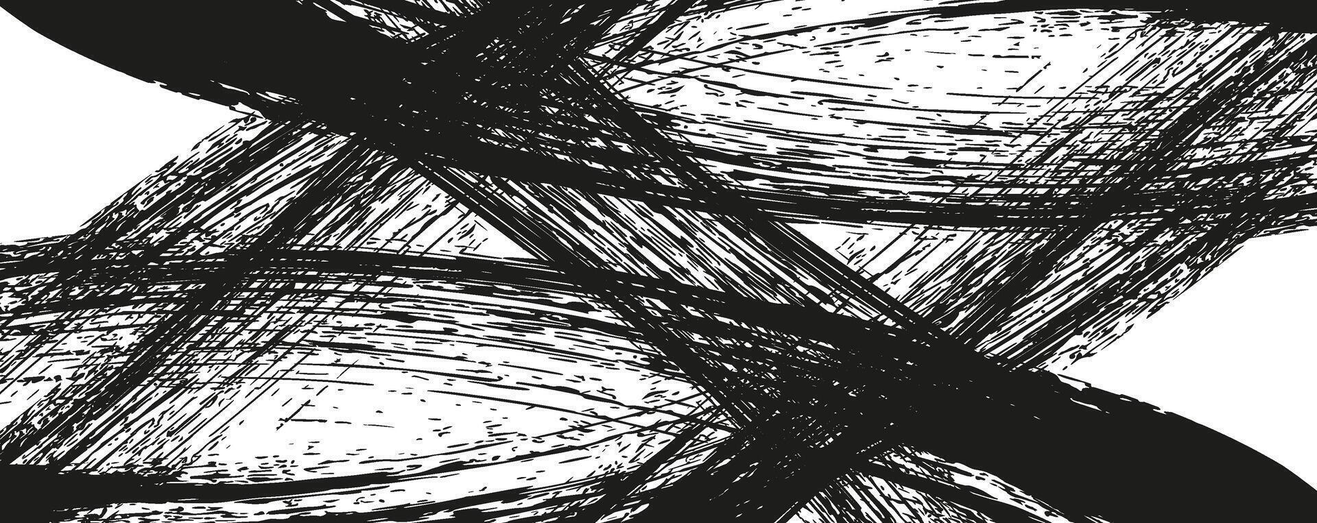 Abstract grunge brush stroke illustration vector