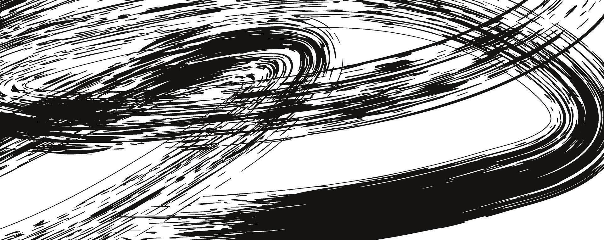 Abstract brush stroke illustration vector