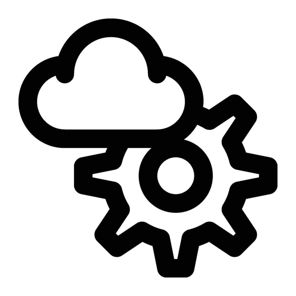 Cloud Engineering, Optimization Outline Icon vector