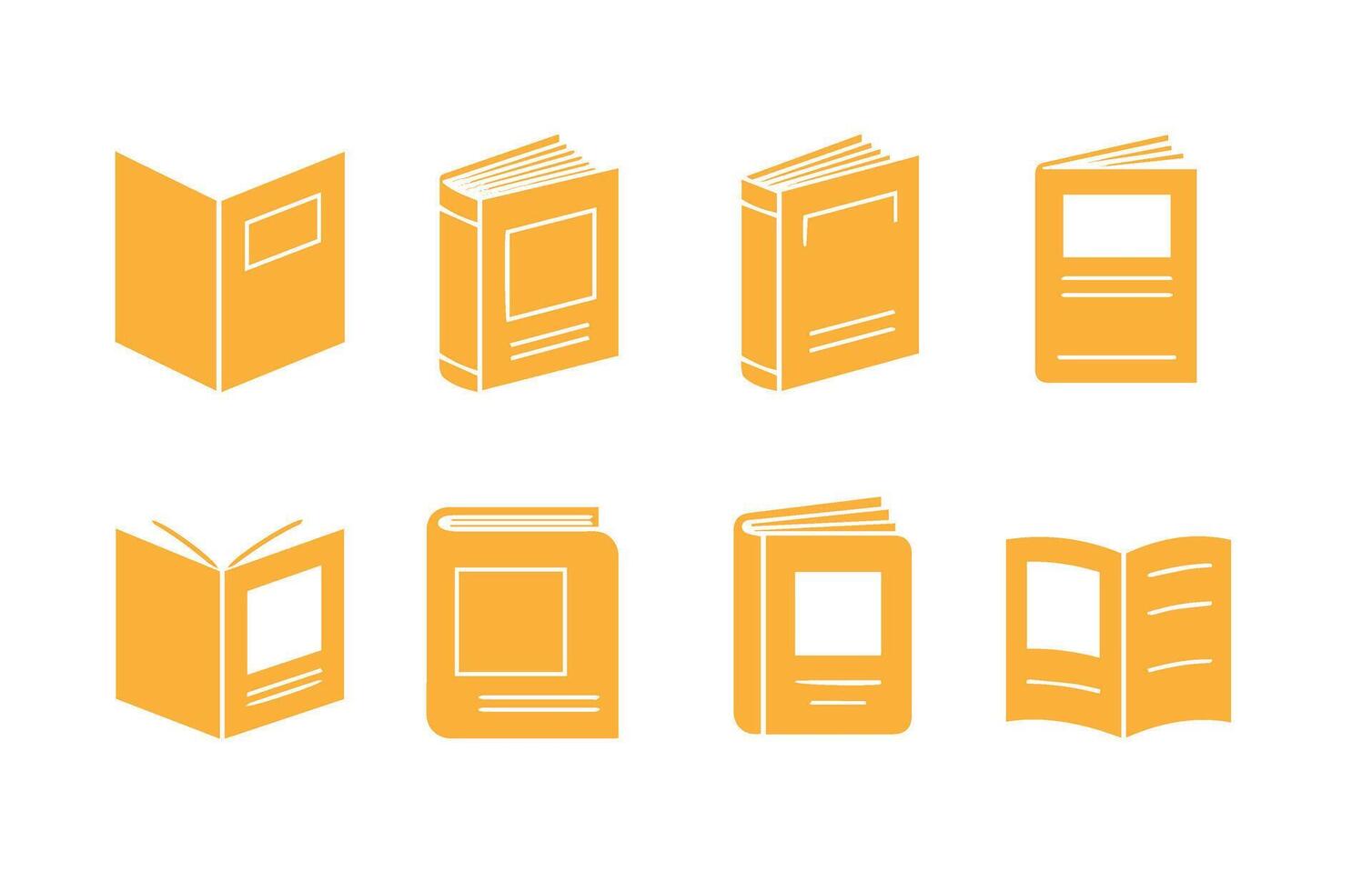 Library education book magazine design set vector
