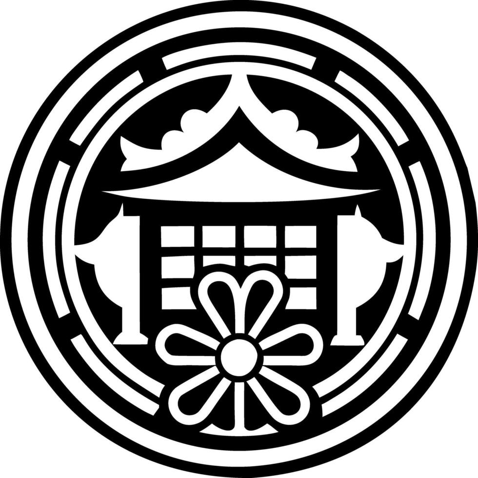 Daidarabotchi symbol icon in glyph style vector