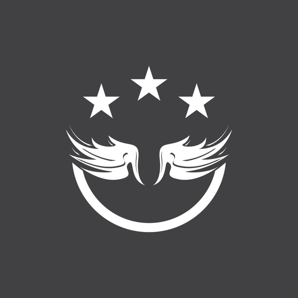 Star Wings template vector
