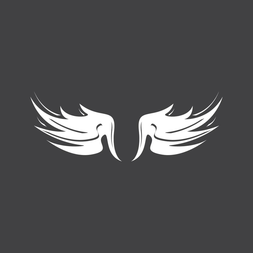 Wings bird icon symbol template vector