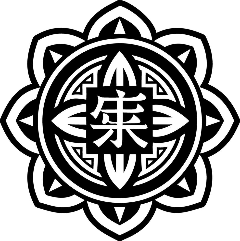 A solid style icon of magic symbol vector