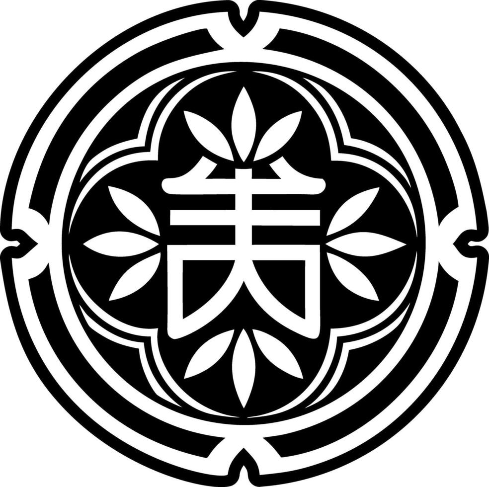 Seiryu symbol icon in glyph style vector