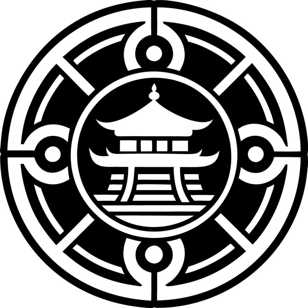 Suijin symbol icon in solid style vector