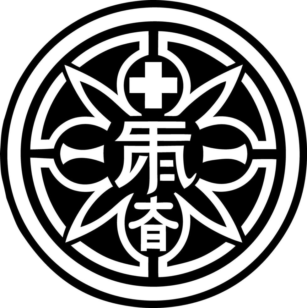 Health symbol icon in glyph style vector