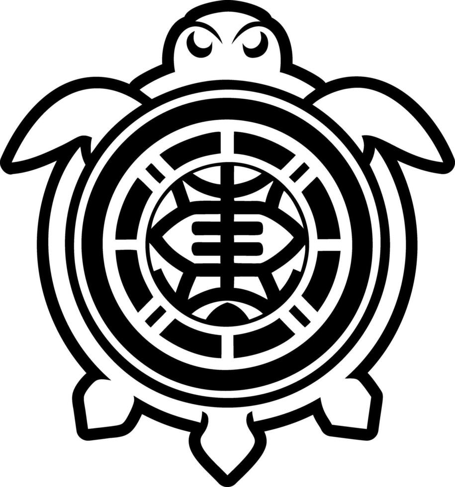 Tortoise symbol icon in glyph style vector