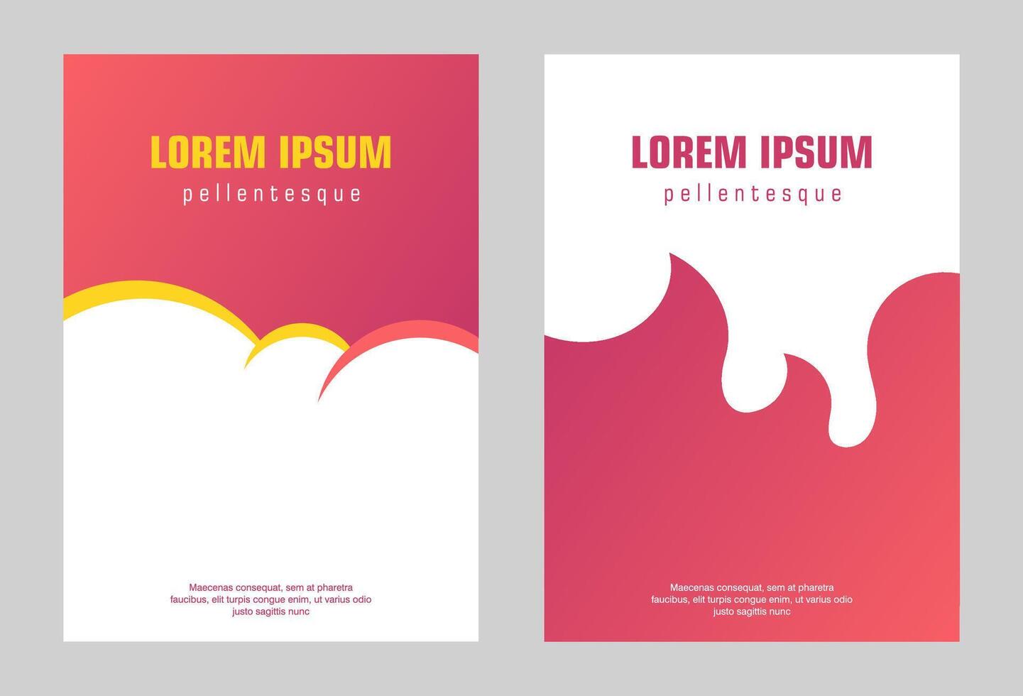 Set of banners, covers, flyers, posters, annual report and more for your social media and design template. Nature design illustration. Simple and creative abstract design vector