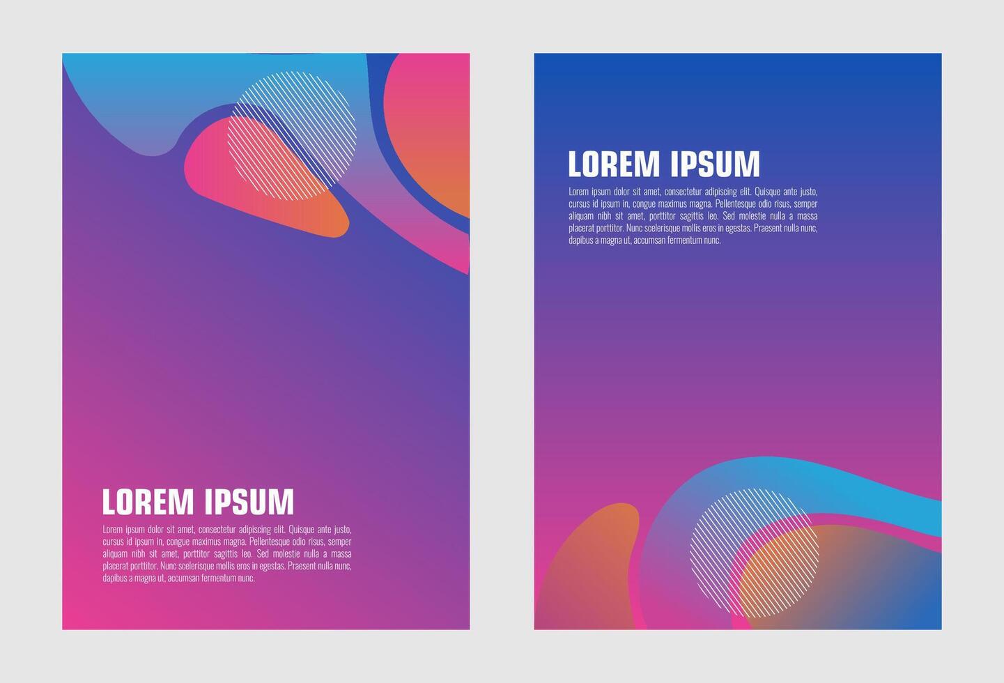 Set of colorful and modern cards, flyers, posters, banners, brochures and more for your business design template vector