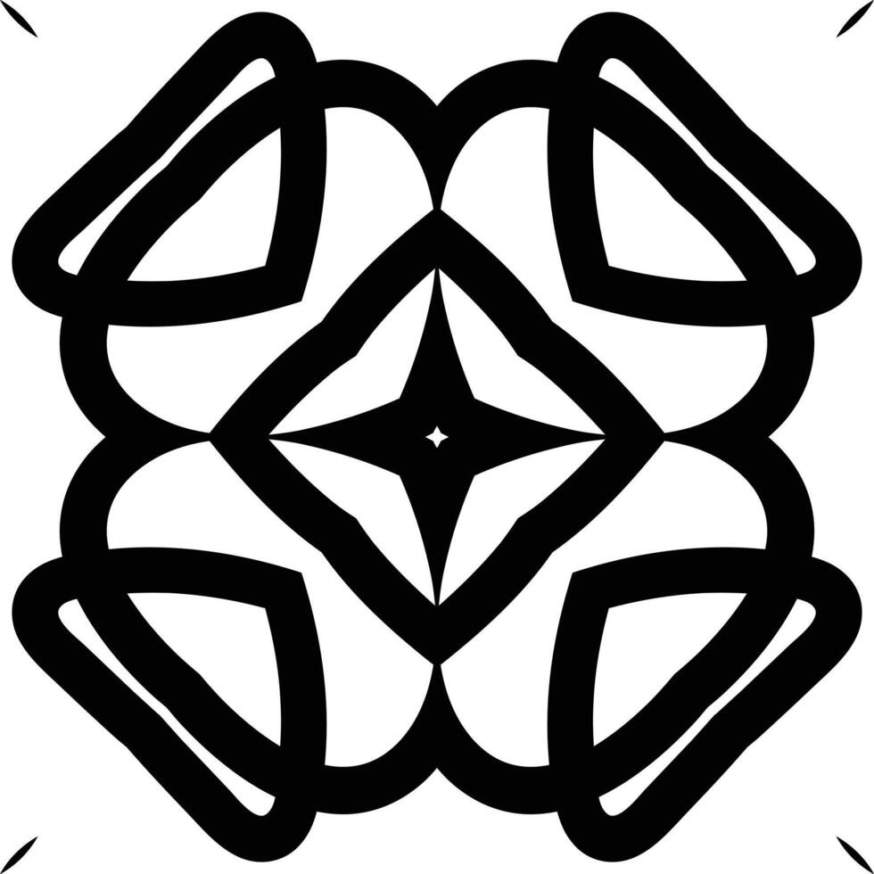 Abstract Shapes Floral Mandala Art Circular Pattern in the Form of a Mandala Decorative Ornament in Ethnic Oriental Style. vector