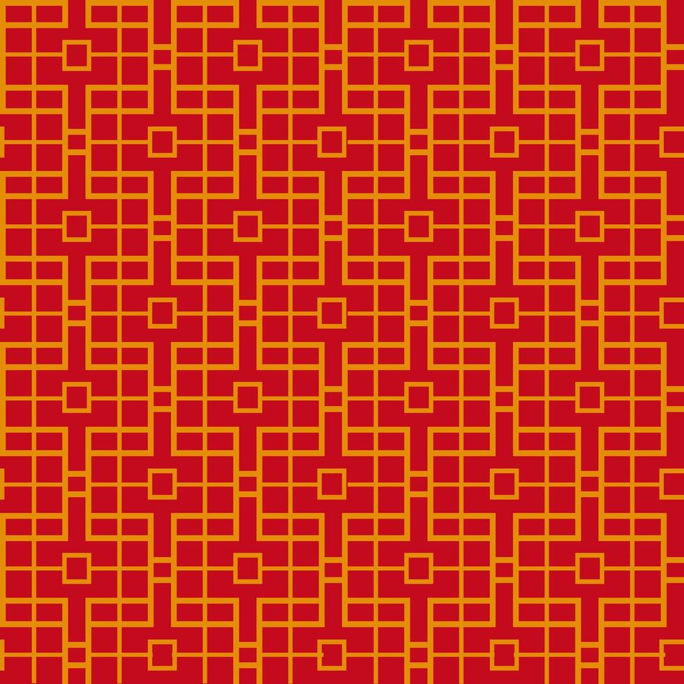 Seamless pattern in asian style. Chineese seamless pattern for Chinese new year. Asian holiday geomertic ornament. vector