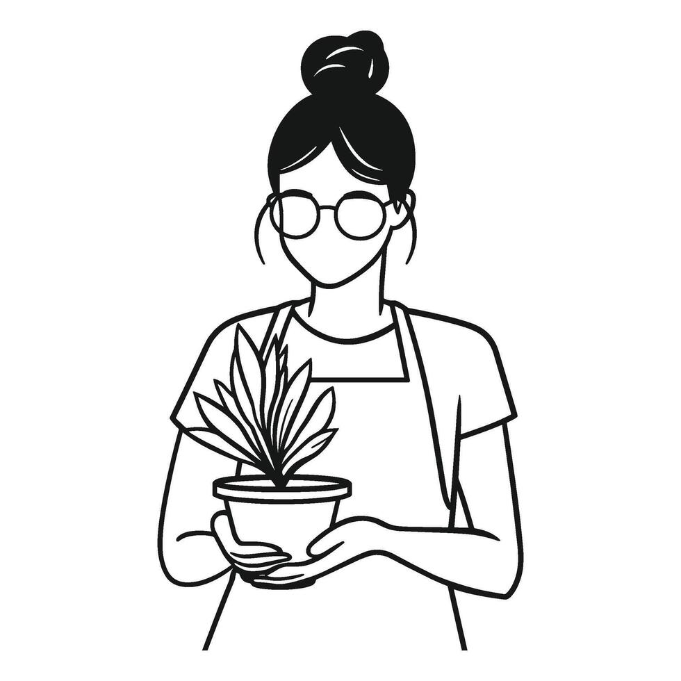 Woman Reading a Book and Enjoying a Calm Moment Indoors vector