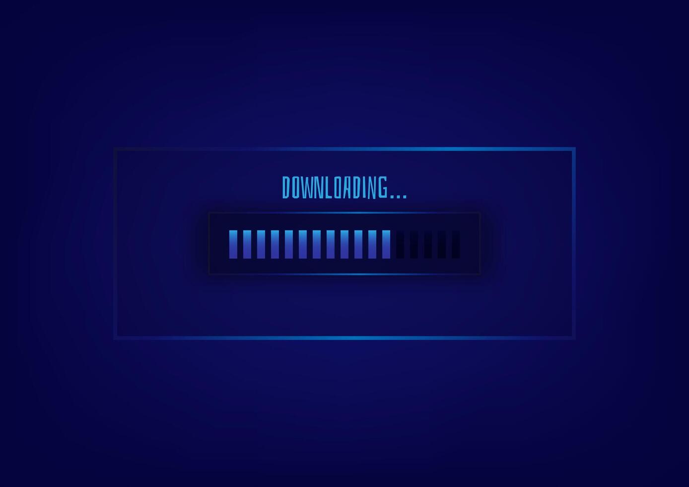 Abstract background with downloading status bar vector