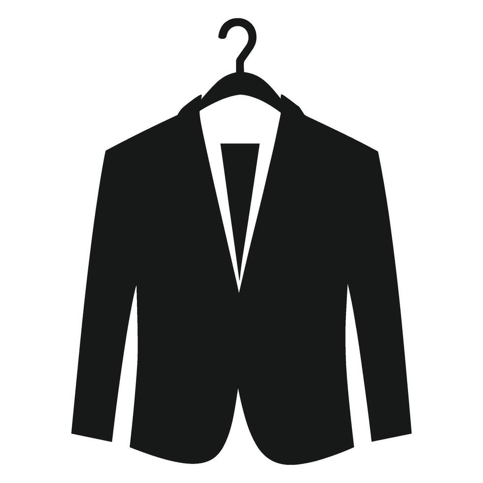 Stylish Blazer Hanging on a Hanger Illustration vector